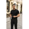 Erkek Düğme Yakalı Kısa Kollu Pamuk Triko Tişört