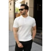 Erkek Düğmeli Yaka Kısa Kollu Triko Tişört