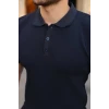 Erkek Düğmeli Yaka Kısa Kollu Triko Tişört