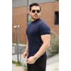 Erkek Fitilli Bisiklet Yaka Triko Tişört