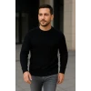 Erkek Fitilli Triko Kazak 3’lü Set – Bej, Bebek Mavisi, Siyahkalın Dokuma Pamuklu Regular Fit Bisiklet Yaka Uzun Kollu Kışlık Ve Baharlık Rahat Triko Kombini