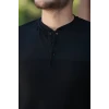 Erkek Hakim Yakalı Kısa Kollu Pamuklu T-shirt