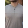 Erkek Hakim Yakalı Kısa Kollu Pamuklu T-shirt