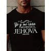 Erkek Jehova Baskılı Süprem T-shirt