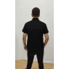 Erkek Kısa Kollu Hakim Yaka Önü Düğmeli Viskon Bluz