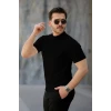 Erkek Kısa Kollu Hakim Yaka Önü Düğmeli Viskon Bluz