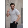 Erkek Kısa Kollu Örme Kumaş Pamuklu Gömlek