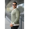Erkek Kol Ve Yaka Detaylı Uzun Kollu Triko