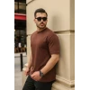 Erkek Kolları Dar Kesim Rahat Kalıp Basic Tişört