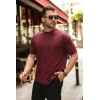 Erkek Kolları Dar Kesim Rahat Kalıp Basic Tişört