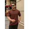 Erkek Kolları Dar Kesim Rahat Kalıp Basic Tişört