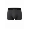 Erkek Likralı Pamuklu Nefes Alan Penye Boxer 2li Paket - Füme - Gri