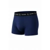 Erkek Likralı Pamuklu Nefes Alan Penye Boxer 3lü Paket - Lacivert