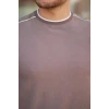 Erkek Omuzlar Çizgi Detaylı Kısa Kollu T-shirt