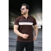 Erkek Örgü Desenli Renkli Kısa Kollu Triko Tişört