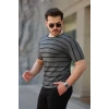 Erkek Petek Desenli Kısa Kollu T-shirt