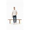 Erkek Pike Kumaş Düğmeli Yaka Regular Fit Günlük Kısa Kol Tişört T-shirt - Beyaz
