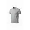 Erkek Pike Kumaş Düğmeli Yaka Regular Fit Günlük Kısa Kol Tişört T-shirt - Gri