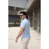 Erkek Polo Yaka Fermuar Detaylı Tişört