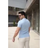 Erkek Polo Yaka Fermuar Detaylı Tişört