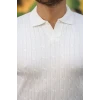 Erkek Saç Örgü Desen Uzun Kollu Triko