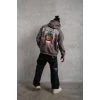 Erkek School Boy Baskılı Kapüşonlu Sweat - Gri