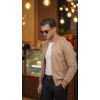 Erkek Scuba Süet Kumaş Bomber Hırka