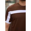 Erkek Şerit Detaylı Kısa Kollu T-shirt