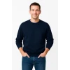 Erkek Üç İplik Düz Bisiklet Yaka Sweatshirt - Lacivert