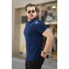 Erkek Yarım Balıkçı Yaka Kısa Kollu T-shirt