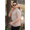 Erkek Yarım Balıkçı Yaka Kısa Kollu T-shirt