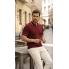 Erkek Zikzak Dokulu Yakalı Kısa Kollu Triko