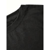 Fiyonk Baskılı Siyah Oversize Unisex T-shirt- Siyah