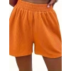Kadın Askılı Yuvarlak Yakalı Burgu Krop Ve Bluz Short Ikili Takım