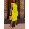 Kadın Bodycon Midi Boy Dalgıç Elbise