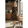 Kadın Fakir Kol Bisiklet Yaka Midi Mikro Elbise