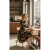 Kadın Fakir Kol Bisiklet Yaka Midi Mikro Elbise