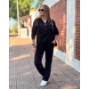 Kadın Iki Iplik Kumaş Pul Ve Fermuar Detaylı İkili Takım
