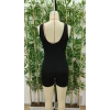 Kadın Kare Yaka Sırt Dekolte Detay Dalgıç Bodycon Mini Tulum
