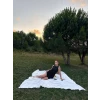 Kadın Keten Kumaş Kolsuz Mini Boy Elbise