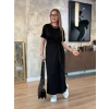 Kadın Kısa Kollu Bisiklet Yaka Yandan Bağlamalı Viskon Iki Iplik Elbise