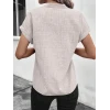 Kadın Kısa Kollu Hakim Yaka Sofya Bluz