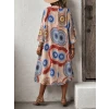 Kadın Kısa Kollu Önü Açık Belden Kuşaklı Uzun Kimono
