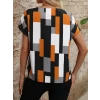 Kadın Kısa Kollu V Yakalı Yarasa Kollu Atlas Bluz