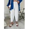 Kadın Krep Kumaş Balon Pantolon
