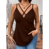 Kadın Önden Çapraz Askılı Uzun Vıskon Bluz