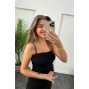 Kadın Ottoman Kumaş Likralı Midi Boy Kalem Etek Siyah