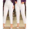 Kadın Üste Oturan Paçası Bilek Üzerinde Biten Atlas Kumaş Pantolon 36 (s) - 50 (5xl)