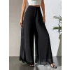 Kadın Yüksek Bel Geniş Paçalı Şifon Pantolon