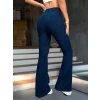 Kadın Yüksek Bel Paçaya Doğru Geniş Kot Pantolon